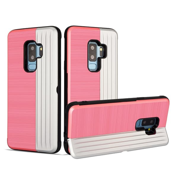 Elegant Skal med Korthållare till Samsung Galaxy S9 Plus