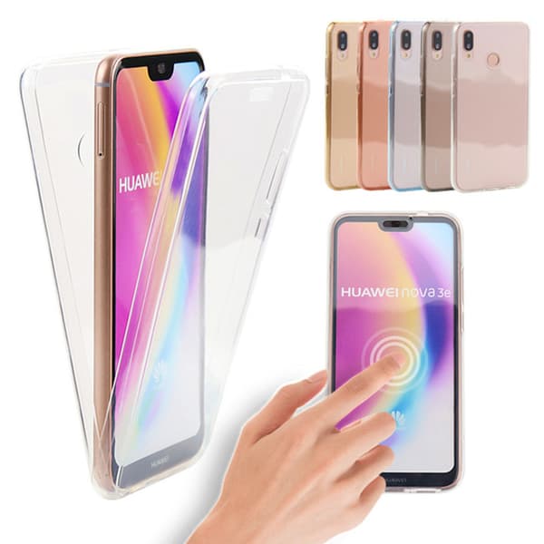 Huawei P20 Lite - Silikonskal Dubbelsidigt Touchfunktion