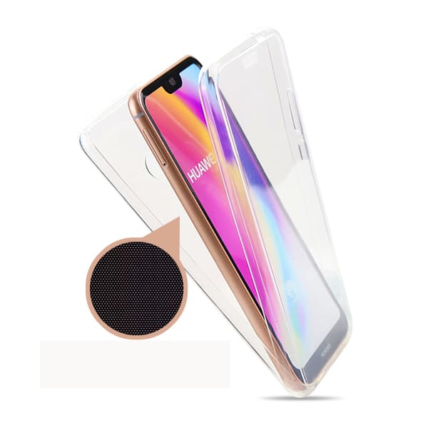 Huawei P20 Lite - Silikonskal Dubbelsidigt Touchfunktion
