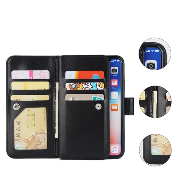 Stilrent Plånboksfodral (9-Kort) för iPhone XS MAX (LEMAN)