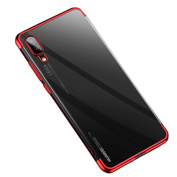 Elegant Extra Tunt Silikonskal - Huawei P20 Pro (FLOVEME) Röd Röd