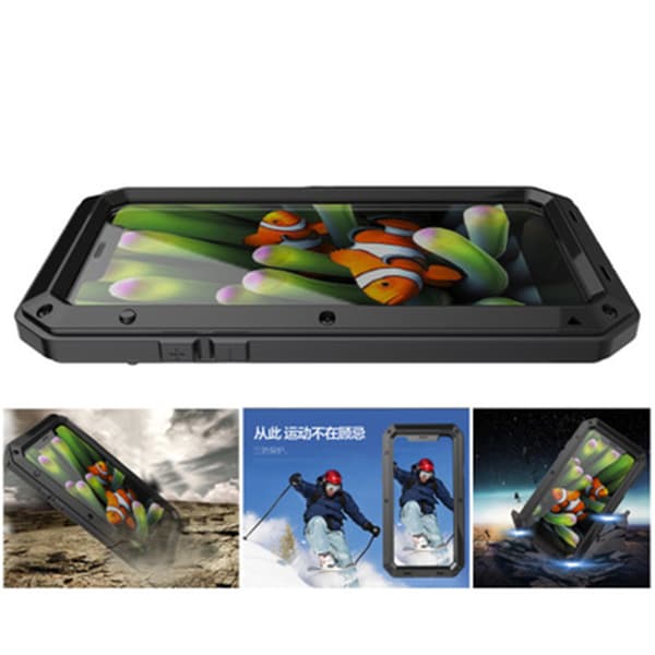iPhone XS Max - Heavy Duty Skyddande Skal i Aluminum (EXXO)