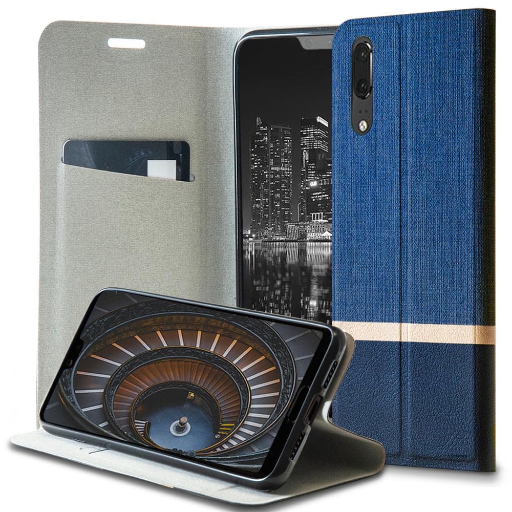 Cover til Huawei P20 Blue Denim Case Jeans