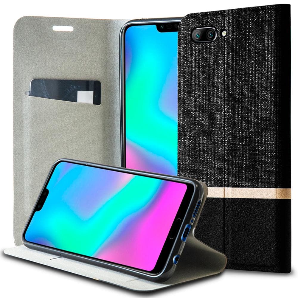 Cover til Huawei Honor 10 Black Denim Case Jeans