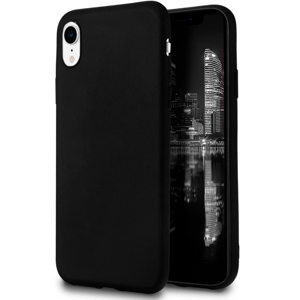 Tyndt soft cover til iPhone XR | sort