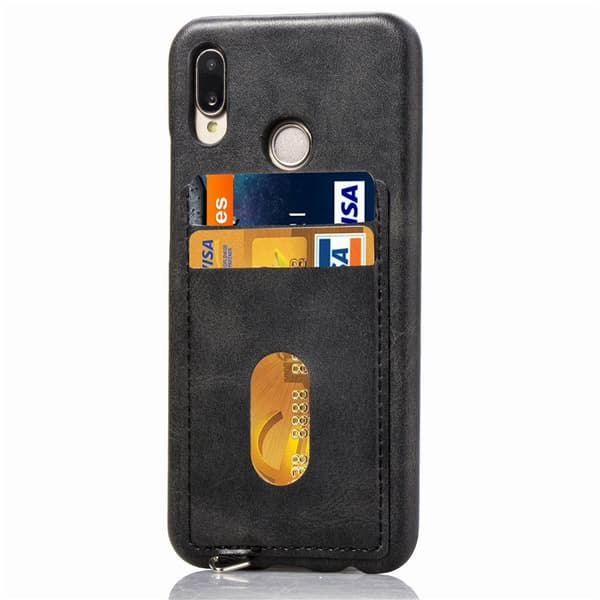 LEMANS Smarta Skal med Korthållare till Huawei P20 Lite