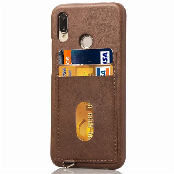 LEMANS Smarta Skal med Korthållare till Huawei P20 Lite