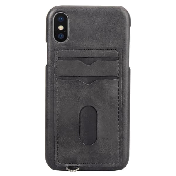 Elegant Skal med Kortfack (LEMAN) - iPhone X/XS