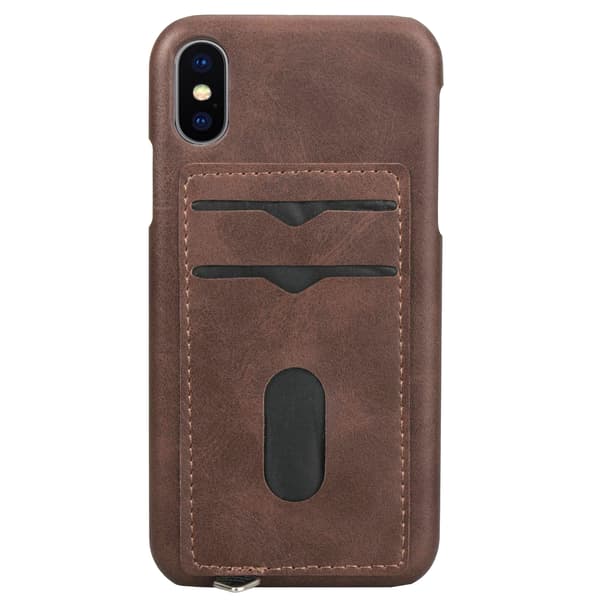 iPhone XS Max - Stilrent Skal med Korthållare (LEMAN)