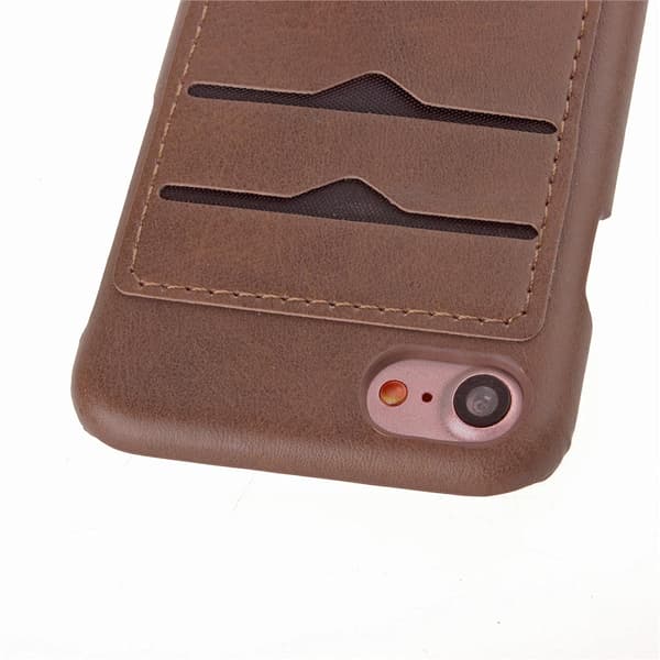 iPhone 7 - Stilsäkert Skal med Korthållare (LEMAN)