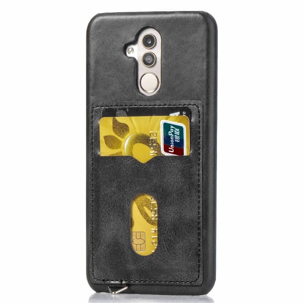 Stilsäkert Skal med Korthållare (LEMAN) - Huawei Mate 20 Lite