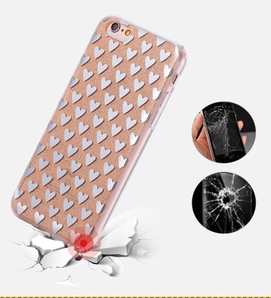 iPhone 6/6S  Elegant Crystalheart-skal från FLOVEME ORIGINAL