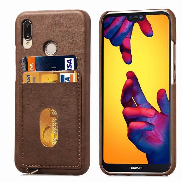 Huawei P20 Lite - Stilrent Skal med Korthållare