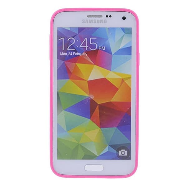 Frostat Transparent skal med färgad ram Samsung S5
