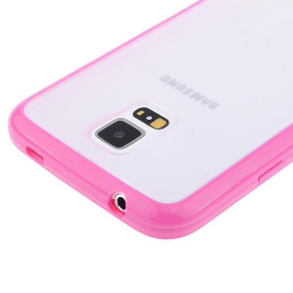 Frostat Transparent skal med färgad ram Samsung S5