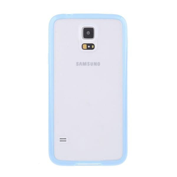 Frostat Transparent skal med färgad ram Samsung S5