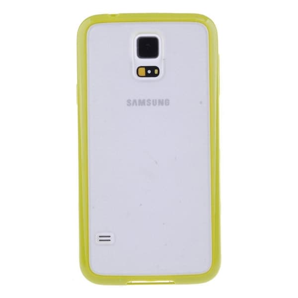 Frostat Transparent skal med färgad ram Samsung S5