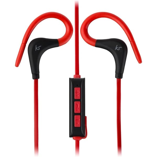 Kitsound Hörlur Race In-Ear Trådlös Mic - Röd