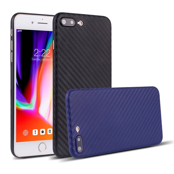 iPhone 8 Plus - Praktiskt Stilsäkert Carbonmodell (LEMAN)