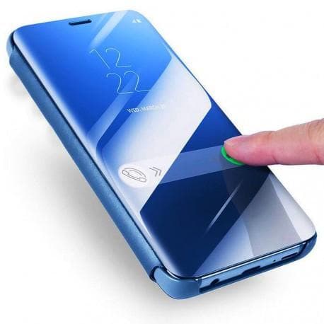 Samsung A7 2018 Smart Flip Case Clear View Standing V2 Rocket
