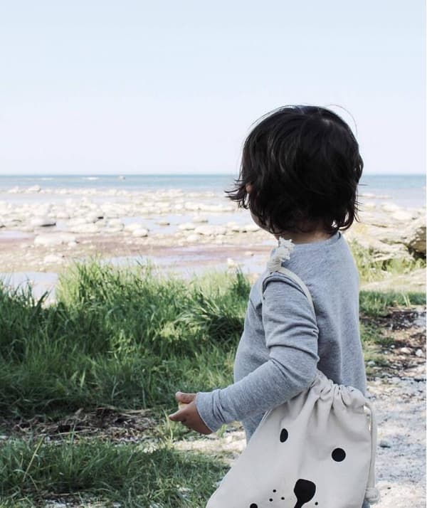 Canvas Tote stängande toppåse (L)