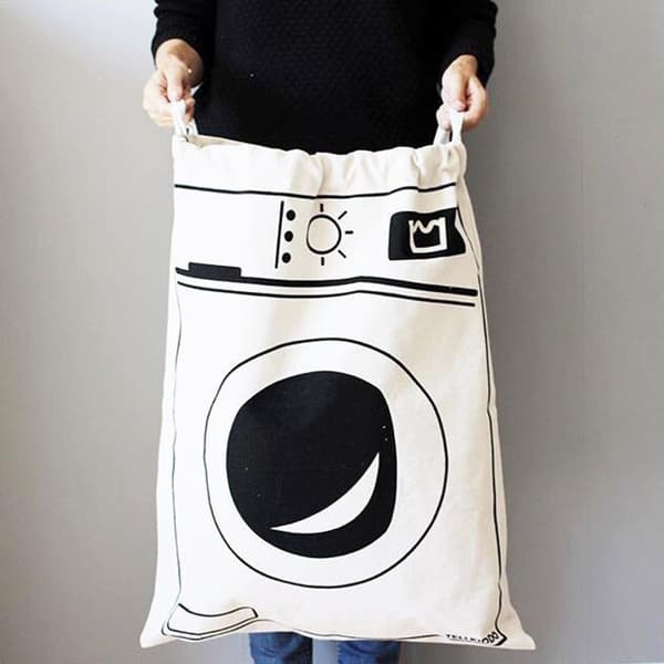 Canvas Tote stängande toppåse (L)