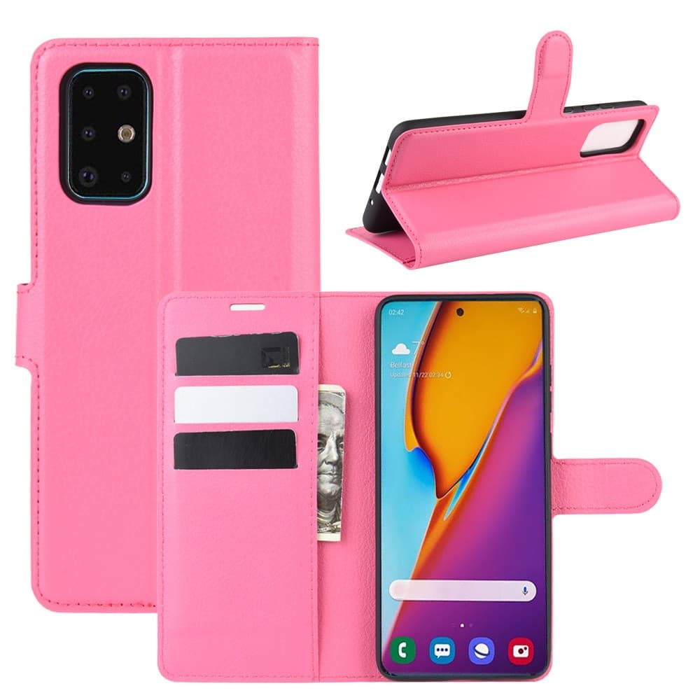 Samsung Galaxy S20 Plus Suojakotelo Litchi Magenta