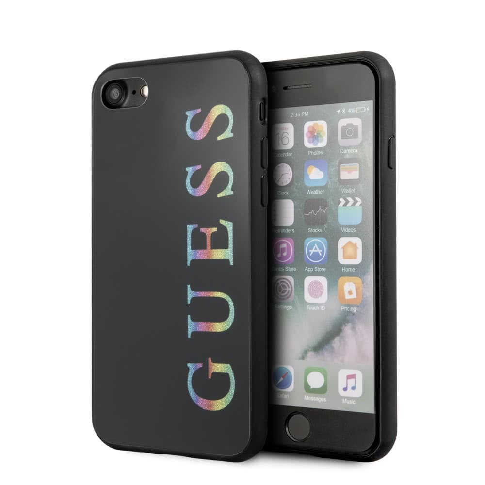 iPhone 7/8/SE 2020 Suojakuori Glitter Cover Musta