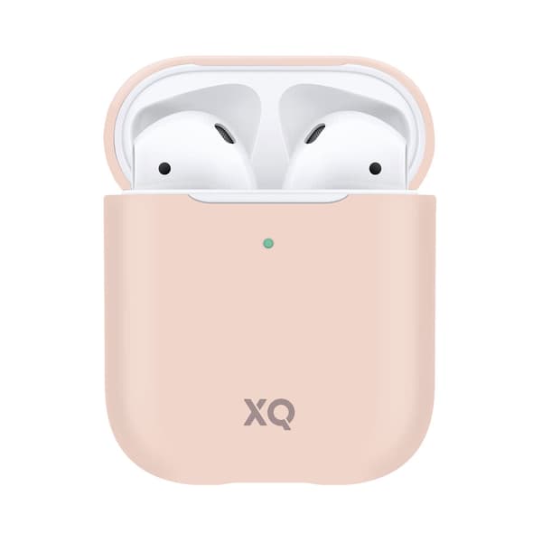 XQISIT AirPods (1/2) Skal Silicone Case Rosa