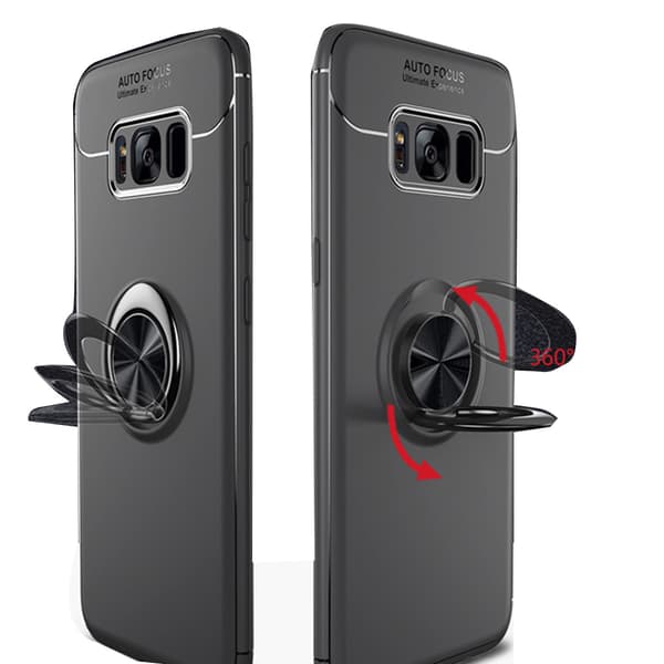 Samsung Galaxy S8 - AUTO FOCUS - Skal med Ringhållare