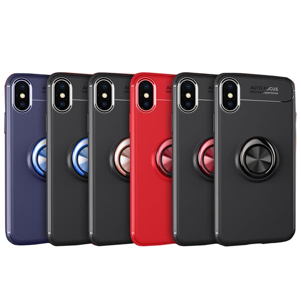 iPhone XS - Elegant Skyddskal med Ringhållare