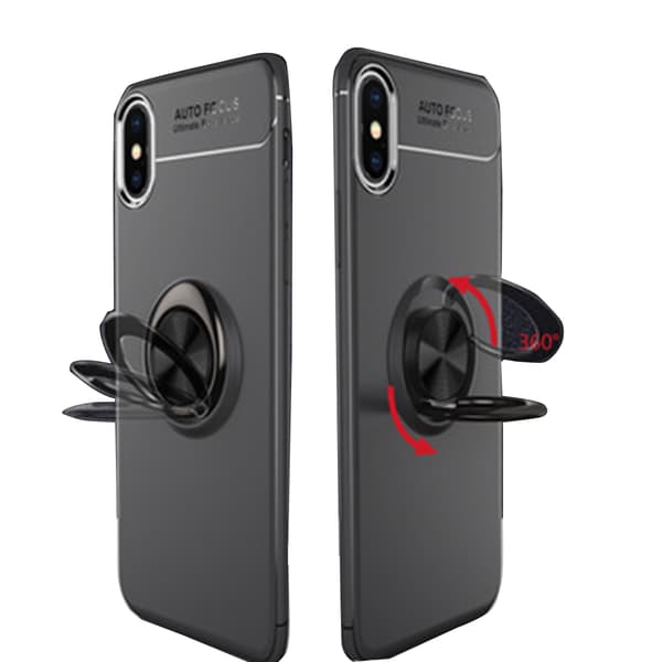 Stilsäkert Skal med Ringhållare - iPhone XS MAX