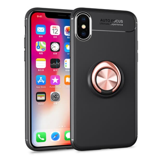 Stilsäkert Skal med Ringhållare - iPhone XS MAX