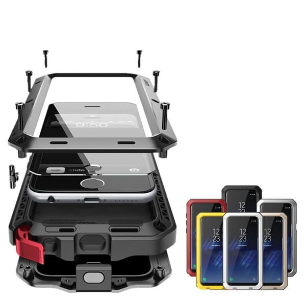 Army HEAVY DUTY (Stryktålig) Aluminum för Samsung Galaxy S8