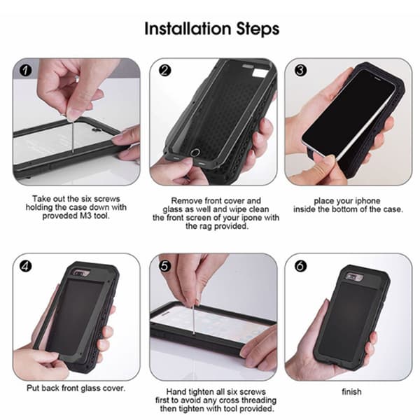 Army HEAVY DUTY (Stryktålig) Aluminum för Samsung Galaxy S8