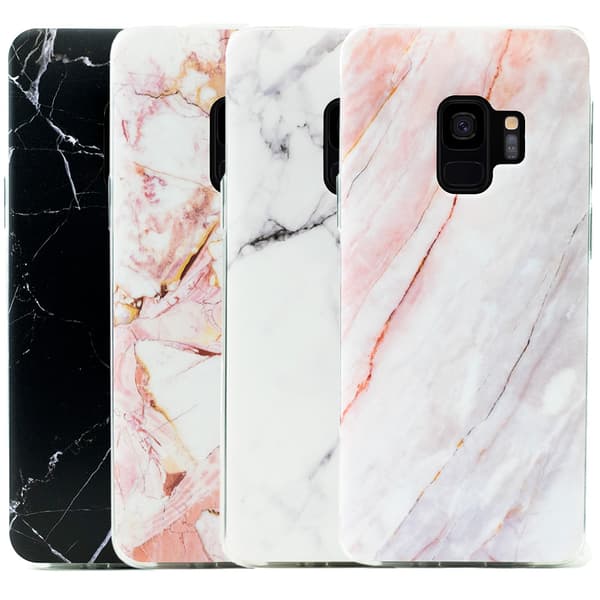 Samsung Galaxy S9 + Mjukt Marmorskal, Flera Färger!