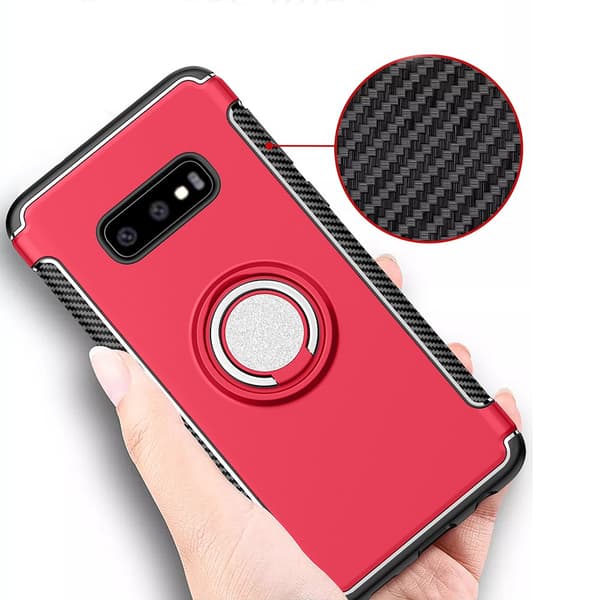 Flovemes Eleganta Skal med Ringhållare - Samsung Galaxy S10+