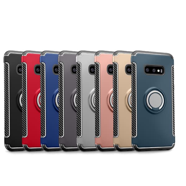 Stilsäkert Skal med Ringhållare - Samsung Galaxy S10