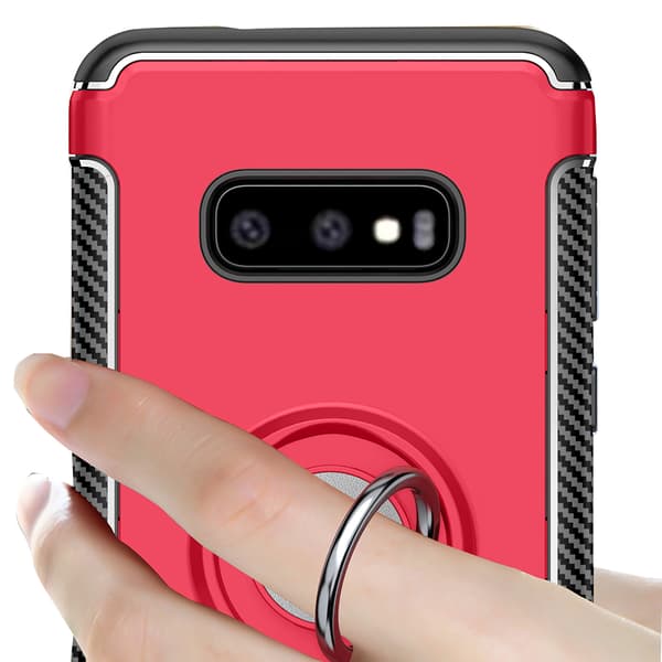 Stilsäkert Skal med Ringhållare - Samsung Galaxy S10