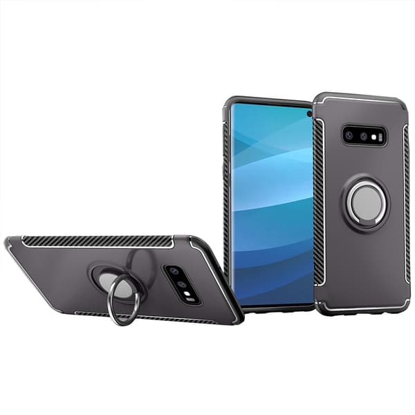 Stilsäkert Skal med Ringhållare - Samsung Galaxy S10