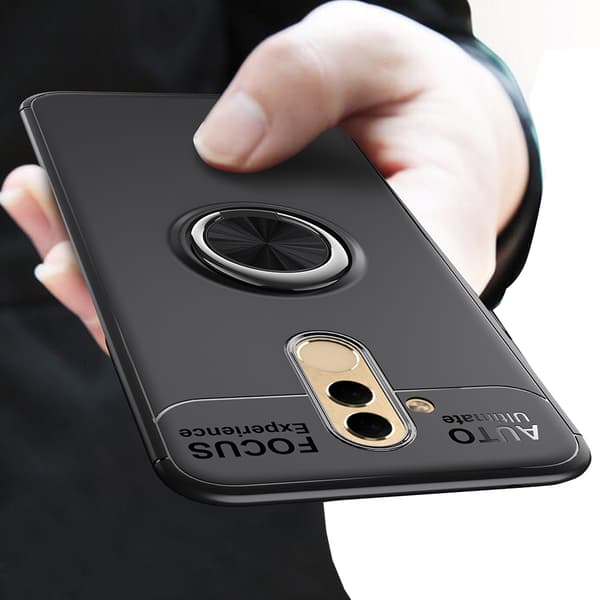 Stilsäkert Skal Auto Focus med Ringhållare - Huawei Mate 20 Lite