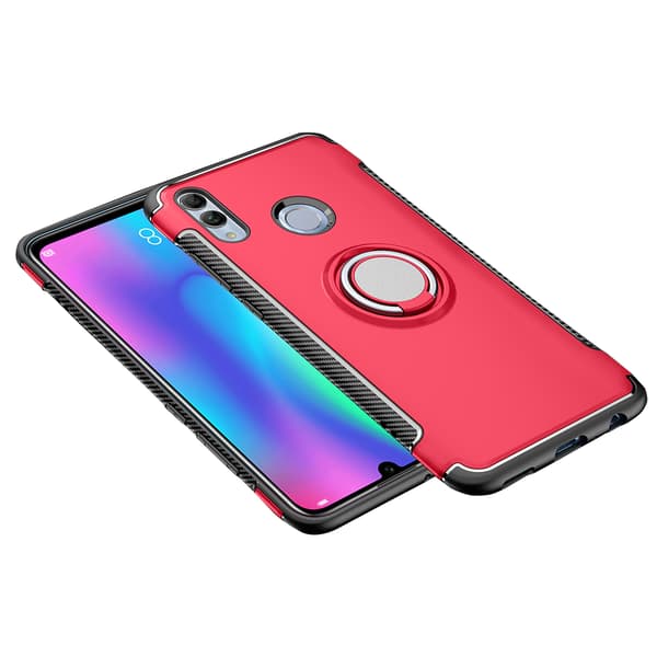 Praktiskt Skal med Ringhållare - Huawei P Smart 2019
