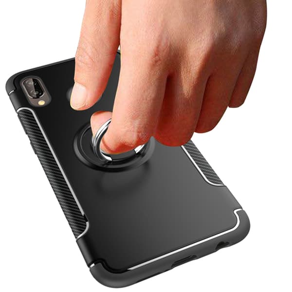 Stilrent Skal (FLOVEME) med Ringhållare - Huawei P Smart 2019