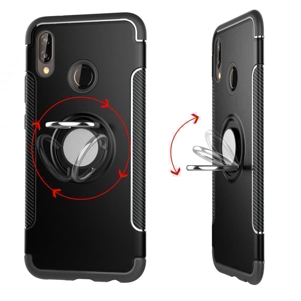 Stilrent Skal (FLOVEME) med Ringhållare - Huawei P Smart 2019