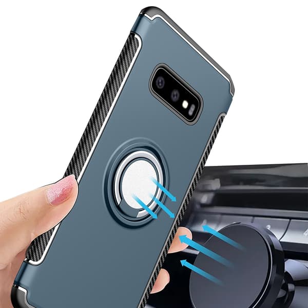Robust Skyddsskal med Ringhållare till Samsung Galaxy S10 Plus