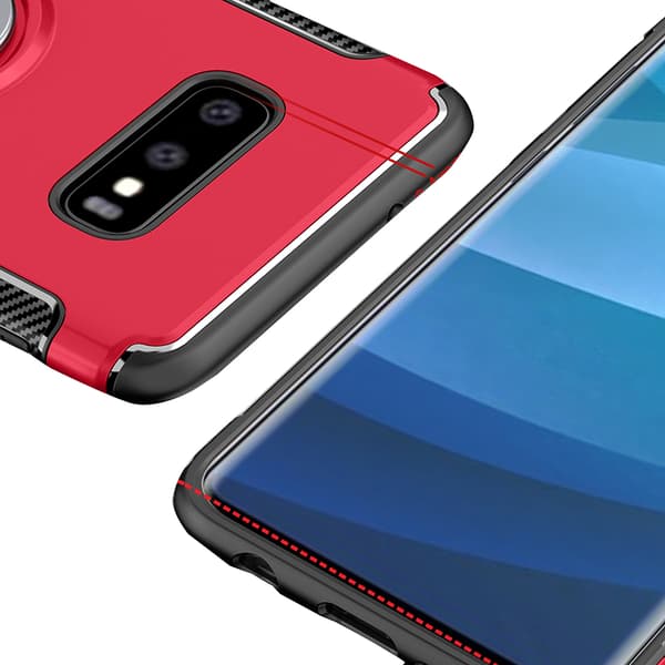 Robust Skyddsskal med Ringhållare till Samsung Galaxy S10 Plus