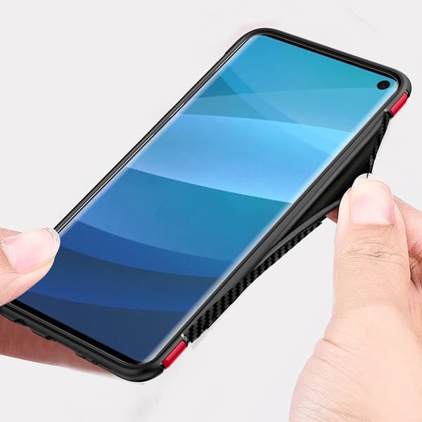 Robust Skyddsskal med Ringhållare till Samsung Galaxy S10 Plus