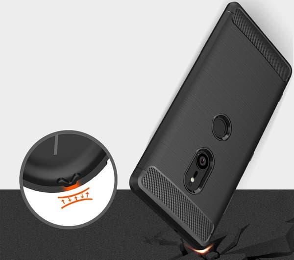 Stöttåligt Armor Carbon TPU-skal Sony Xperia XZ3