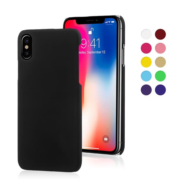 Rubberized Plastic Hard Back Case for iPhone  X / XS