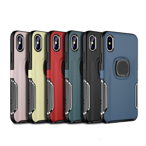 Smart Skal med Ringhållare från LEMAN - iPhone X/XS